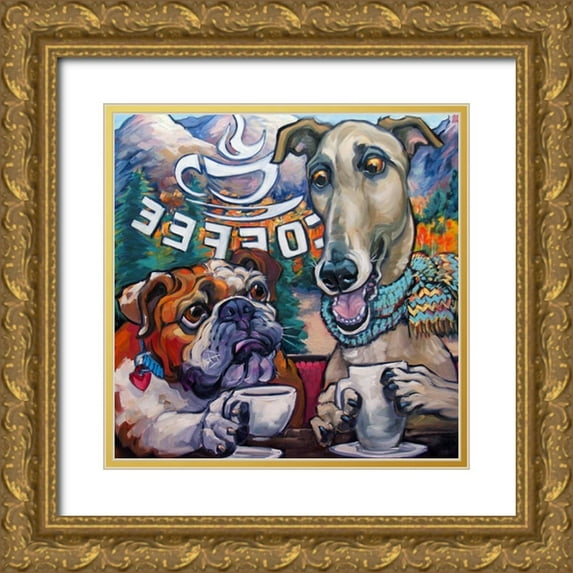 Townsend, Connie R. 20x20 Gold Ornate Wood Framed with Double Matting Museum Art Print Titled - First Frost
