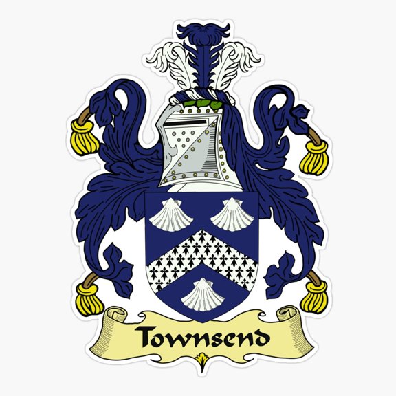Townsend Family Crest Sticker