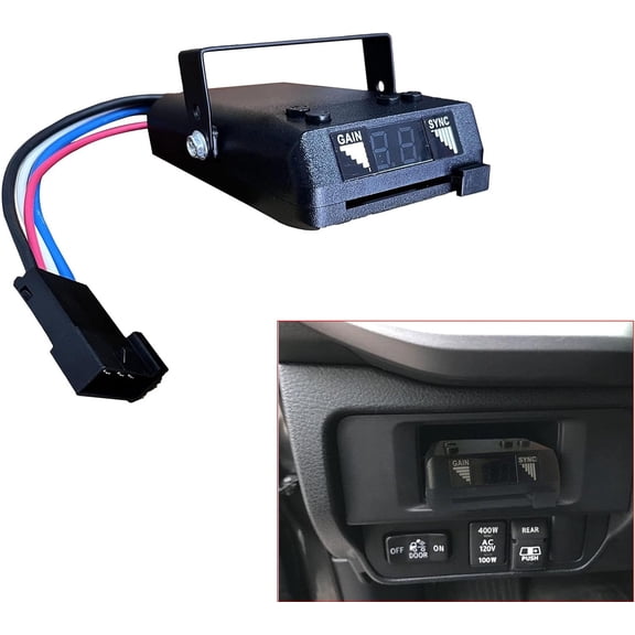 Towpower 8507111 Time-Delayed Electric Trailer Brake Controller,Brakeman IV Digital Brake Control, Control for 1 to 4 Axle Trailers