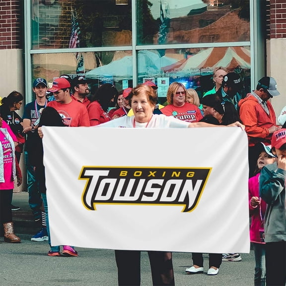 Towson University Logo Banner Breeze Flag Outdoor Flags Home Flag Garden Flag 3 'X 5' Ft