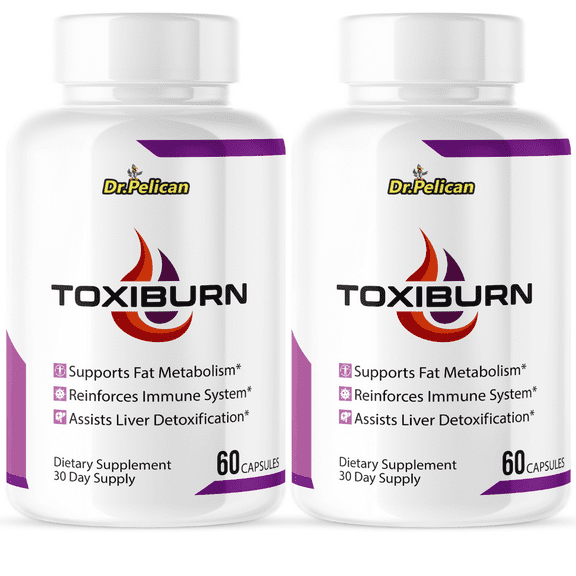 Toxiburn- Liver Support- 2 Bottles- 120 Capsules