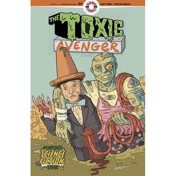 Toxic Avenger Comics #3 Cvr B 3 Copy Matt Bors Unlock Var (mr) Ahoy Comic Book