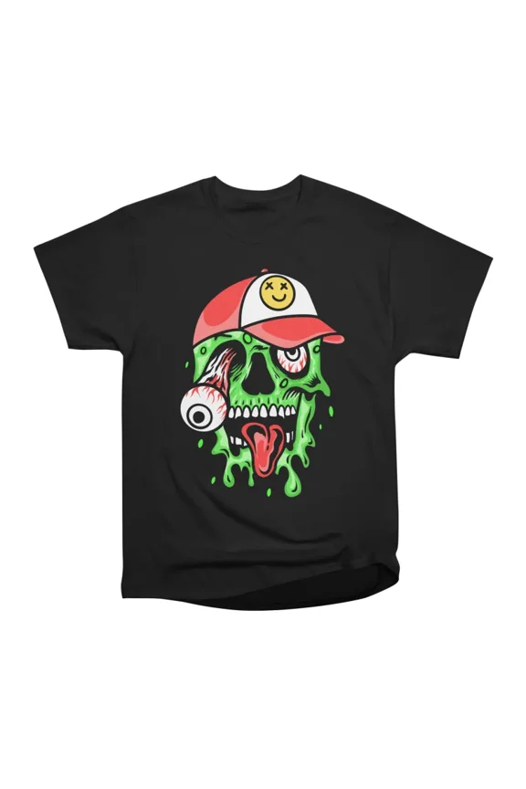 Toxic Drip Skull T-Shirt Tee Gift For Him Merch For Her Apparel For Friend