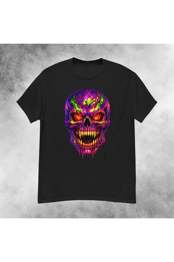 Toxic Surge Skull Horror T-Shirt Men's S-2XL