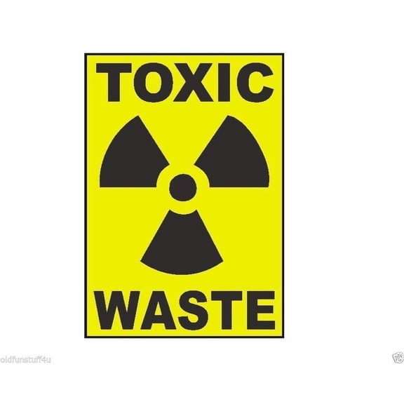Toxic Waste Business Safety Sign Decal Metal Aluminum Sign Label Size: 8 x 12 Inch