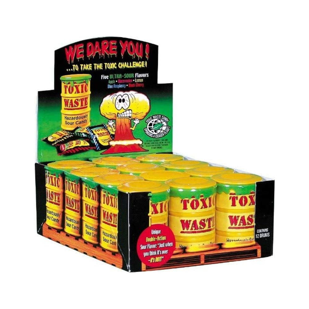 Toxic Waste Drums Sour Candy 12 Pack