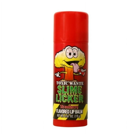 Toxic Waste Slime Licker Sour Candy Flavored Lip Balm, Strawberry, 0.12 oz