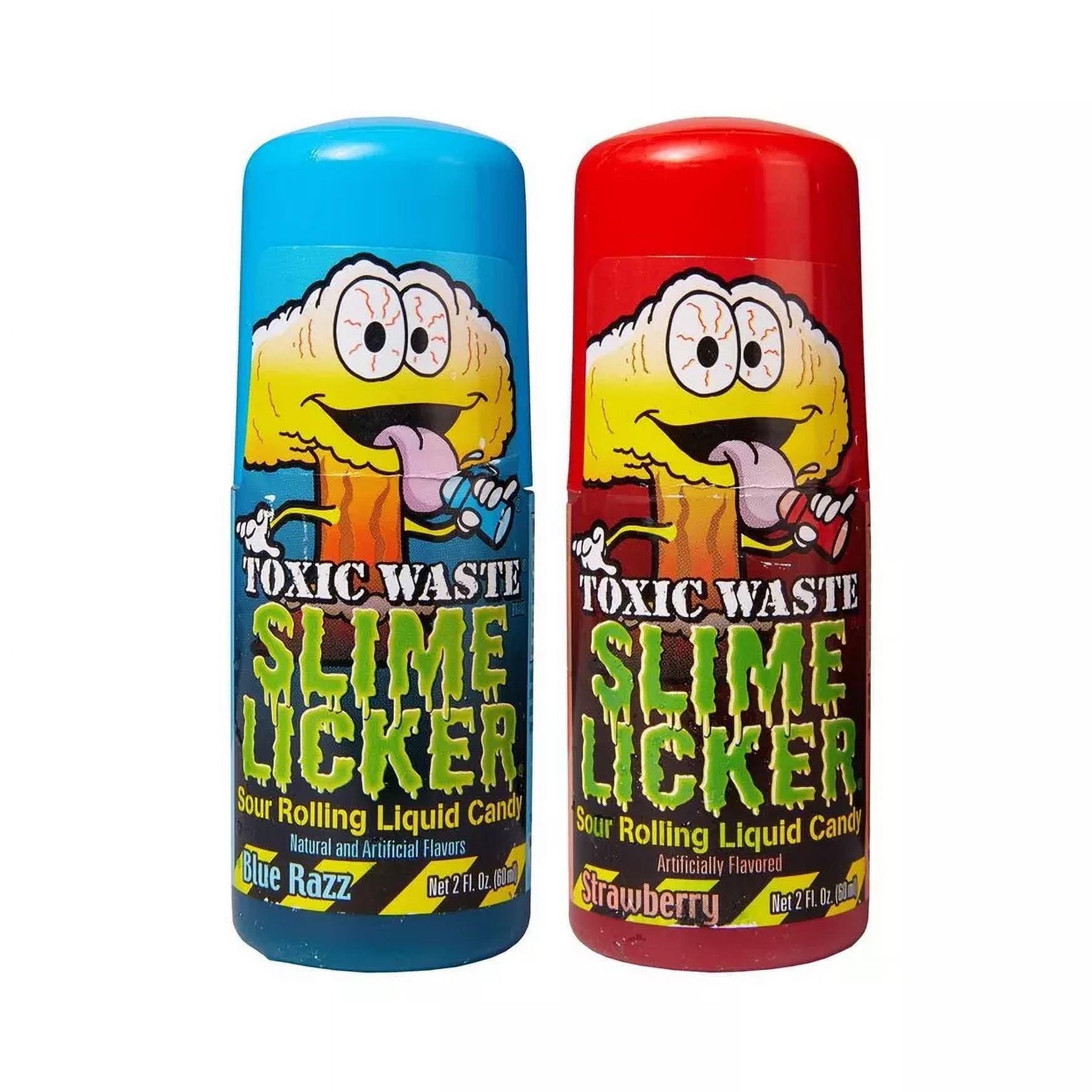 Toxic Waste Slime Licker Sour Rolling Liquid Candy 2 oz. Bottle 