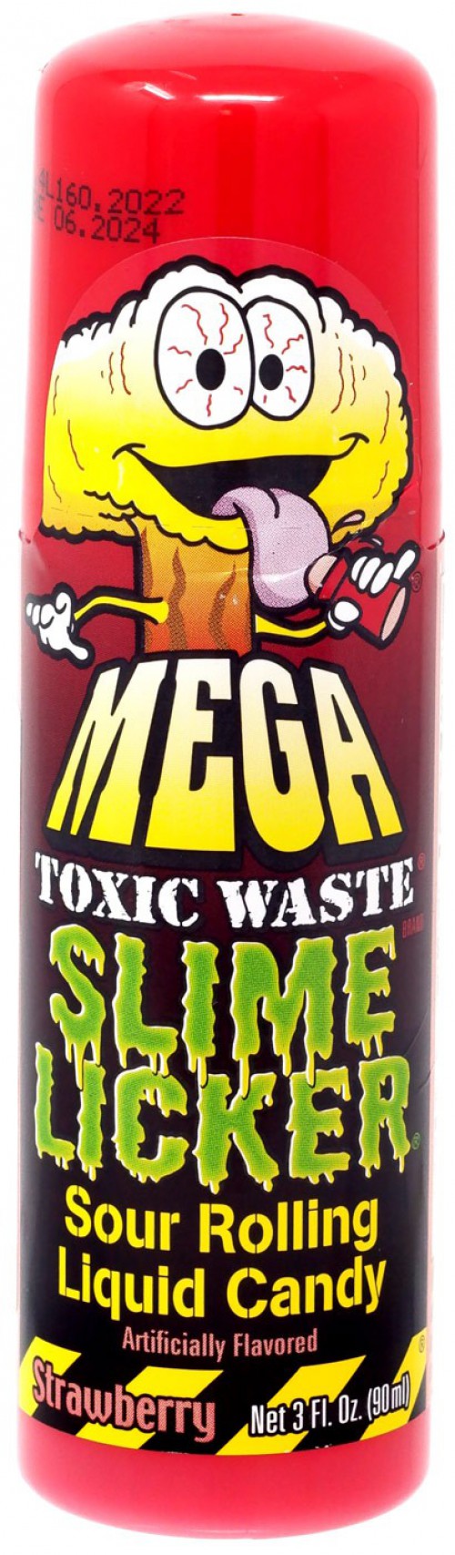 Slime Licker Bundle of Sour Rolling Liquid Candy One Strawberry and Two  Blue Razz Flavor 2oz