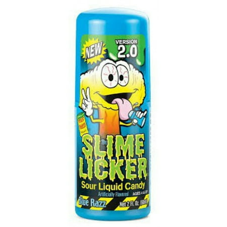 Toxic Waste Version 2 Blue Razz Sour Rolling Liquid Candy - Pack of 1