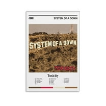 Toxicity by System Of A Down Album Cover Canvas Poster Print Music Posters for Room Aesthetic