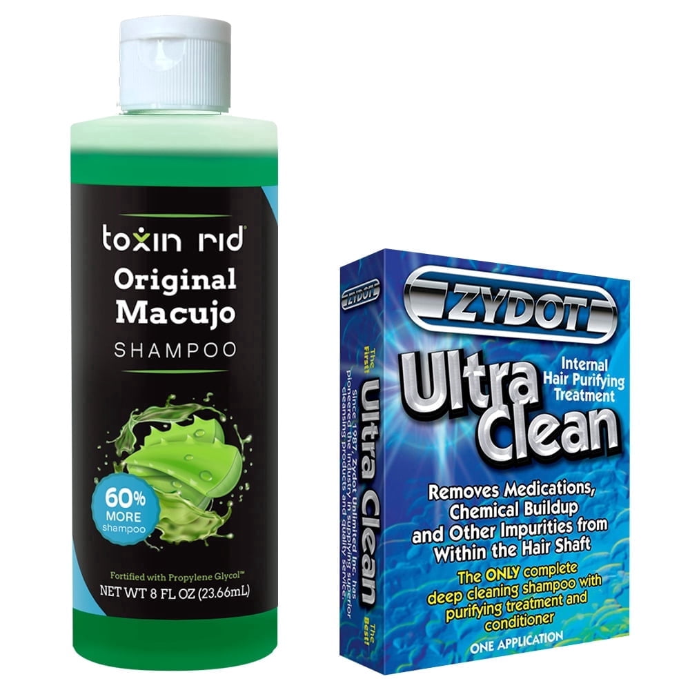 Toxin Rid Original Macujo Shampoo & Zydot Ultra Clean Deep Cleanse, All  Pollutants, Residual Medications, Nicotine, Alcohol, Chlorine