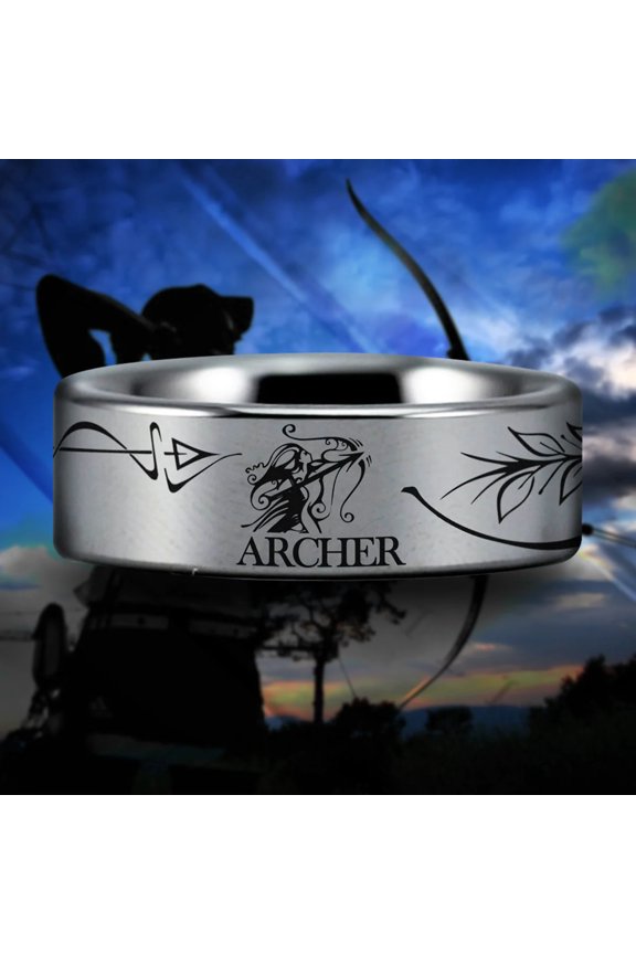 Toxophilite Tungsten Carbide Ring