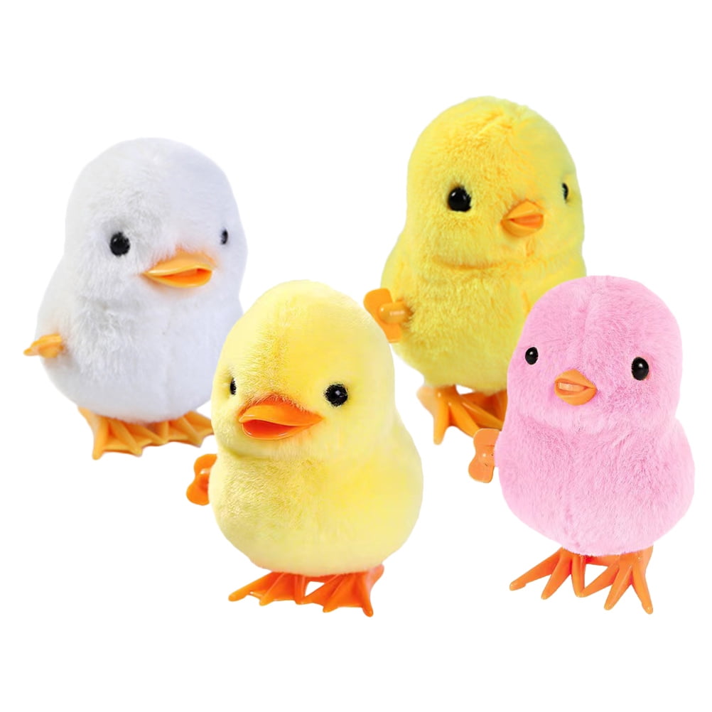 Toy 4 Pcs Easter Kid Safe Toys for Kids Windup Cartoon Animal Plush