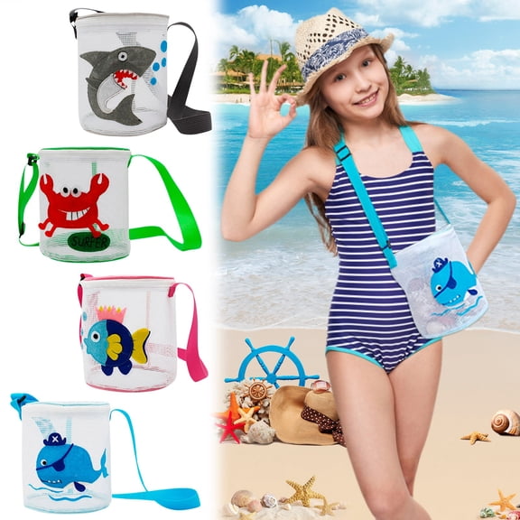 Toy Bag Portable Beach Mesh Bag Lightweight Storage Pouch Foldable Bag For Swimming Gear Toys And Outdoor Essentials