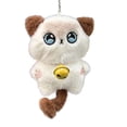 thumbnail image 1 of Beckoning Cat Toy with Squeaker Sound Cute Cartoon Stuffed Animal Keychain Hanging Ornament for Fortune and Home, 1 of 5