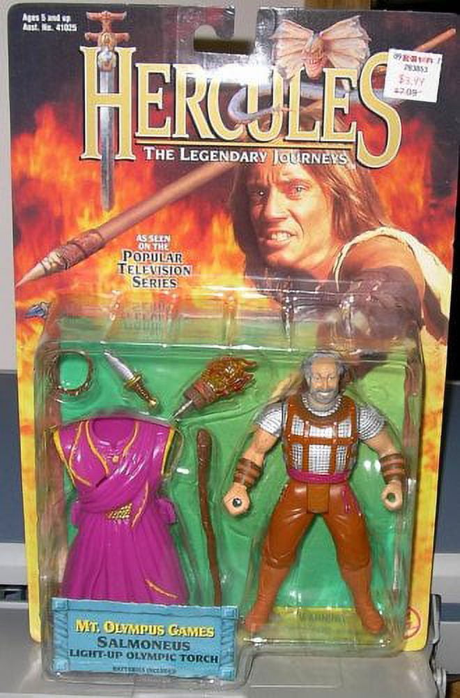 Toy Biz Hercules Legendary Salmoneus Figure with Light Up Olympic Torch