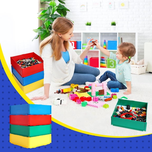 Toy Blocks Sorter Sifter Box for Lego, Sorting Box, Sorting Tray, Lasts for 10 Years, Particle Separator Tool, Organizer, Cute Brick Storage Container for Lego, Accessories, Gift for Lego Lovers