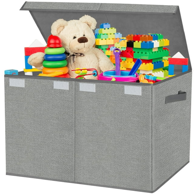 Large Foldable Toy Box Kids Storage Organizer for Bedroom, Playroom