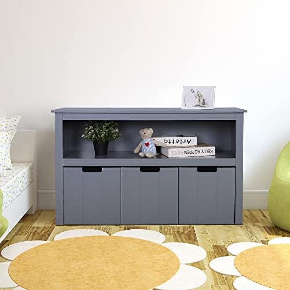 Toy Box Organizer Toy Chest with Movable Drawers and Open Cube