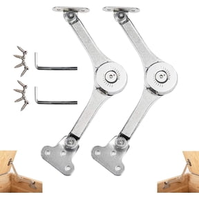 FEHNAG soft close cabinet hinges - Lid Support Heavy-Duty Soft-Close Hinges for Wooden Boxes, Load Capacity 50 lbs/2 pcs