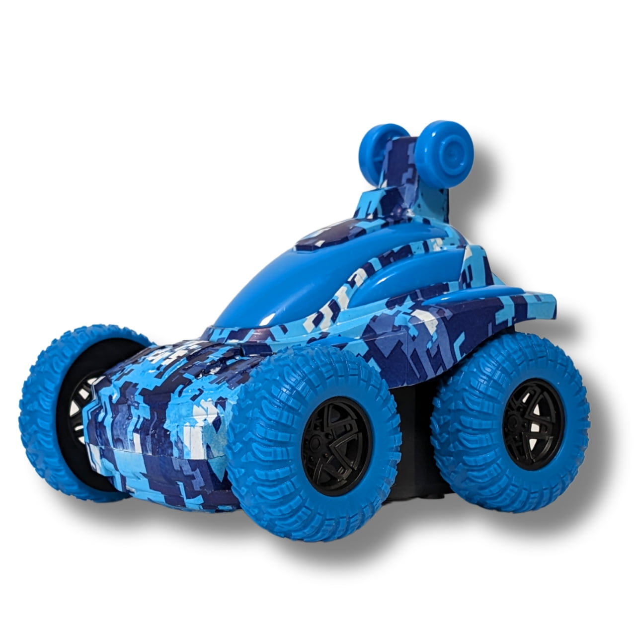 Toy Box Stunt Vehicle Toy Car Flips Rotating Spins Light Sound Color Blue Age 3 Walmart