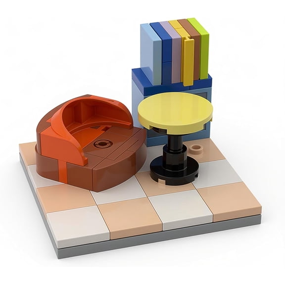 Toy Building Set - 42PCS Creative Reading Scenario | Educational Brick Toy for Kids | Imaginative Play & Story Time Blocks | Safe & Durable