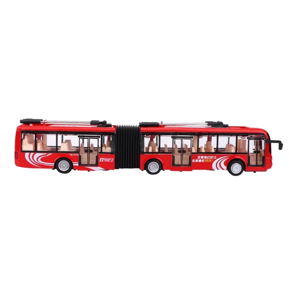 Toy Bus Car, Electronic Toy Bus, 1:48 Cs0133 Electronic City Bus Light Car Educational Toy For Children Kids Traffic Model, Articulated Bus Vehicles Die-Cast Model Bus For Home