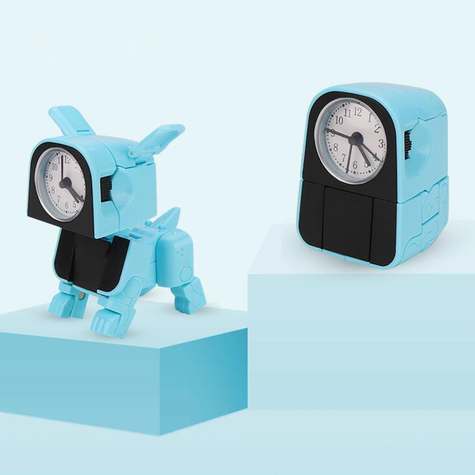 Toy Car, Deformed Robot Dog Alarm Clock Pointer Alarm Clock Child