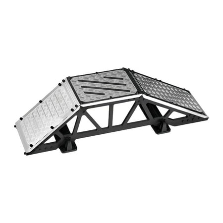 Toy Car Obstacle Bridge RC Car Ramp Sturdy Single Side Bridge Compatible with 1/8 1/10 Scale Models Indoor Outdoor Use