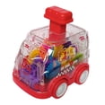 thumbnail image 1 of Toy Car, Red Transparent Gear Press and Go Friction Powered, 1 Pack Interactive Early Educational Play Vehicle, For Toddlers Kids Boys Girls Birthday Party Favors Indoor Outdoor Play, 1 of 6