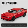 thumbnail image 1 of Toy Cars for Kids 1/32 Dodge Challenger Hellcat Die Cast Metal Toy Cars,Pull Back Hellcat Car With Light and Music Hellcat Toy Car Collectible Model Cars,for Boys Age 3 + Year Old(Red）, 1 of 6