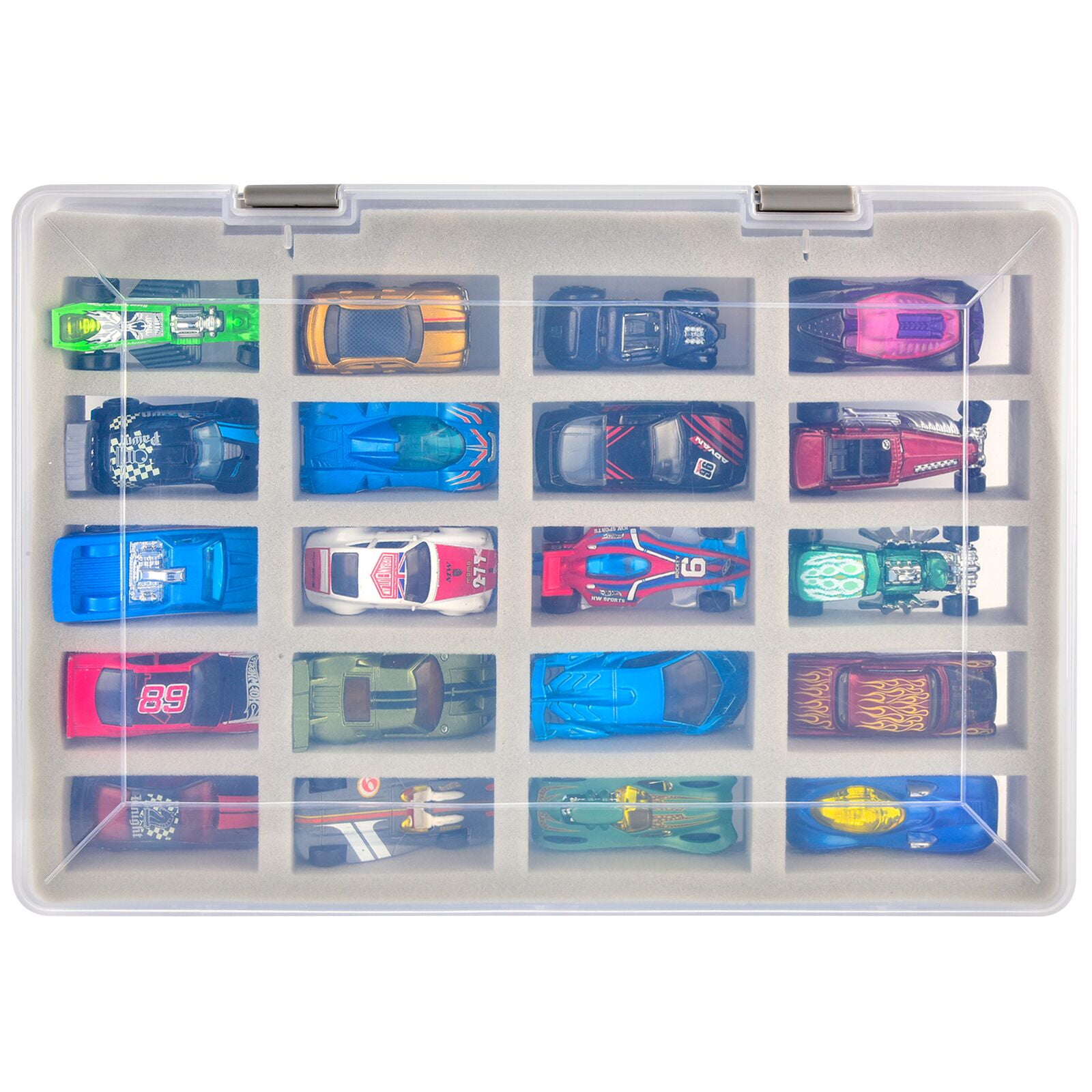 COMECASE 88 Toy Cars Storage Organizer Case for Matchbox Car (Black Box  Only) 