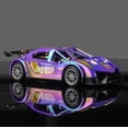 thumbnail image 1 of Toy Cars, ZzCityTK Inertial Racing Car Model, ABS Plastic Durable Push and Go Toy Vehicle for Kids with Rubber Wheels, Purple, 1 of 7