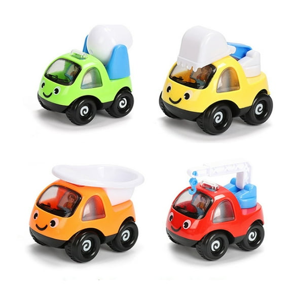 "Toy Cars for Baby 1 2 3 Years Old Boy,4pcs Mini Push and Go Friction Powered Car Toys Sets for Todllers,by TWSOUL"