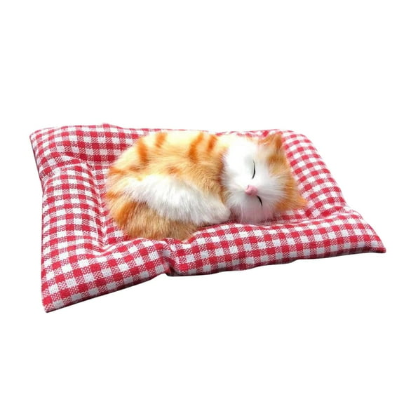 Toy Cat in Sleeping Doll — Cute Mini Cat in Shoe with Meows Sounds Cozy Sleepy Kitty for Kids and Teens