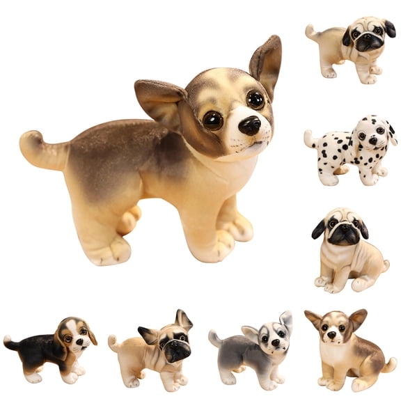 Toy Category Cute Pet Dog Realistic Soft Stuffed Toy – Adorable Shape Doll for Kids Cuddly Companion Safe Materials and Interactive