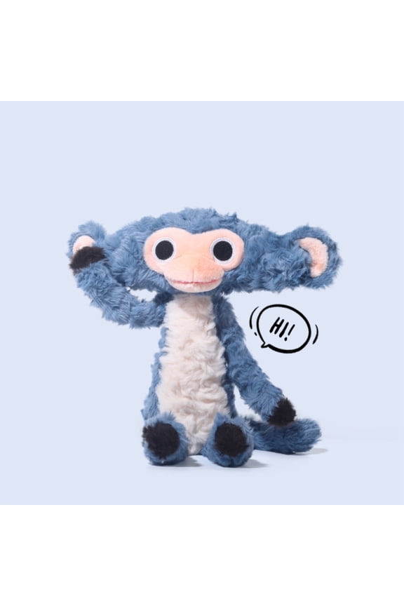 Toy Caters to Interior and Comfort Dewar Monkey Sitting Fuzzy Stuffed Animal for Home Soft Filling Ideal for Young Adults and Adults,14.96 inch,Blue