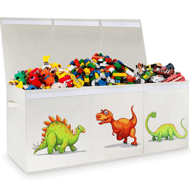 svyibioiu KFHDMCV  Toy Chest for Boys  Toy Boxes for  Extra Large  Toy  for Boys Girls  Collapsible Sturdy  Toy Storage Organizer Boxes Bins Baskets for Nursery  Playroom  Bedroom (Dinosa