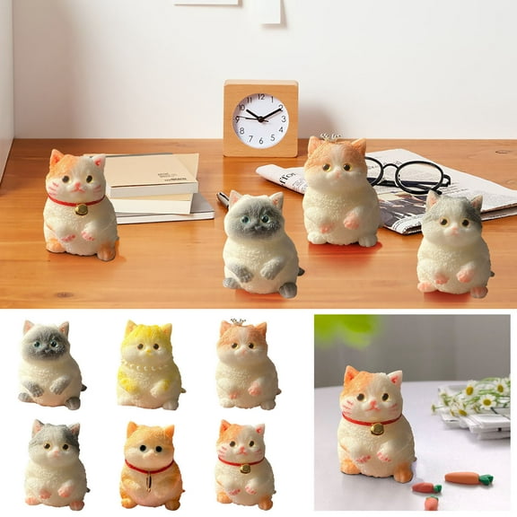 Toy Clearance Under $5 for Boys Girls, Super Soft Cat Taba Squishy Squeeze Toy, Cute Cat Stress Anxiety Relief Toy Gift for Kids Toddler Adult, White(S)