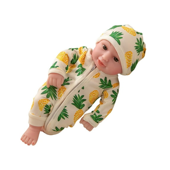 Soft Vinyl Baby Doll with Realistic Features, 12.2In Huggable Rubber Dolls Toys Toddler Toy for Girls Boys, Safe Baby Doll Toys For Boys And Girls Gifts Room Decor