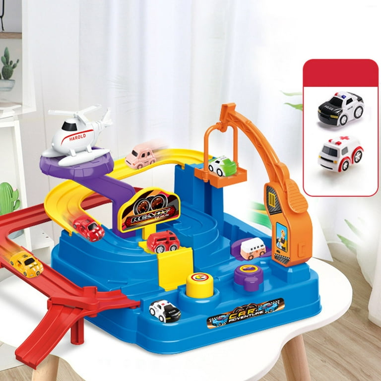 Toy Clearance Toys for 3 Year Old Boys Car Race Track for Boys Age 4-7  Christmas Birthday Gift for Toddlers 3-5,8-12,9.4x8.3x4.7in