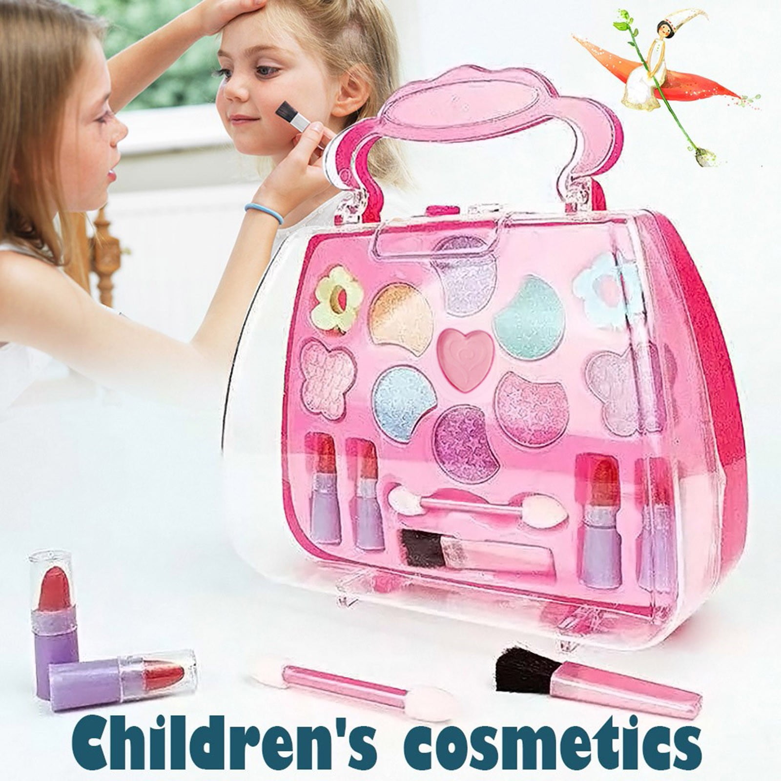 Toy Cosmetic Set Kit Kids Girls For Little Toys Pretend Makeup Play ...