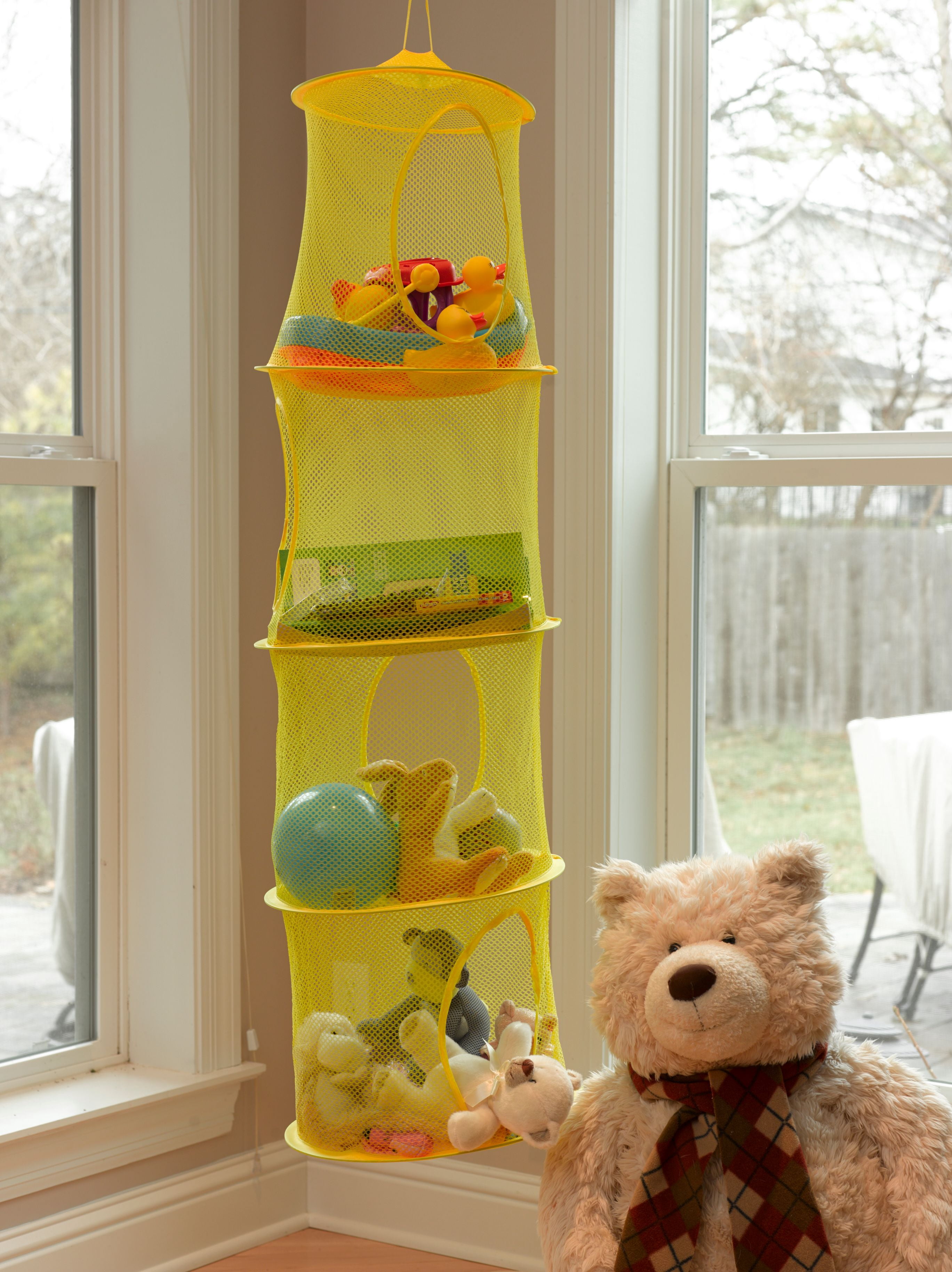 Yellow 11.2 in. x 45 in. Toy Cubby