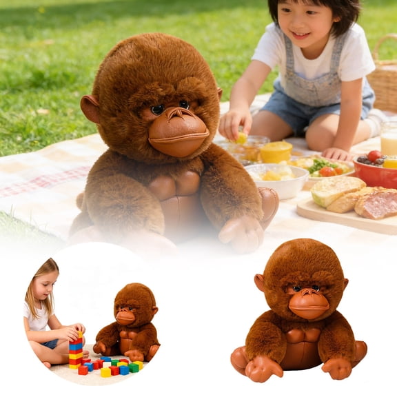 Toy Delightful Companion for Home Kids and Adults Filled Safe Indoor Outdoor Use Ready,7.87 in,Brown