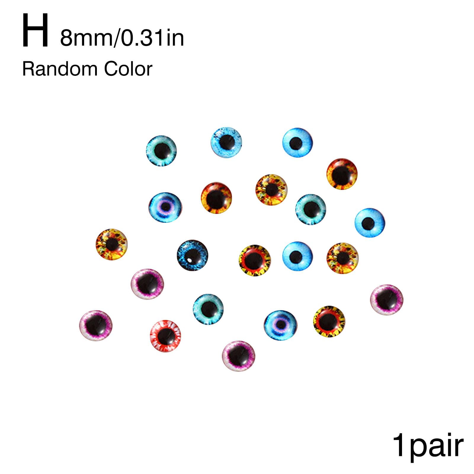 Toy Dinosaur Funny Glass Dolls Eye Doll Eyeballs Animal Craft`` DIY