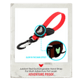 thumbnail image 1 of 2 in 1 Tab Leash Red with Glow-in-the-Dark feature for Small to Big Dogs from Toy Doggie Adventure Proof Collection, 1 of 7