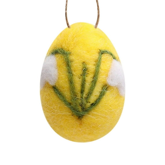 Toy Eggs Easter Simulation Wool Foam Wreath Easter Decoration