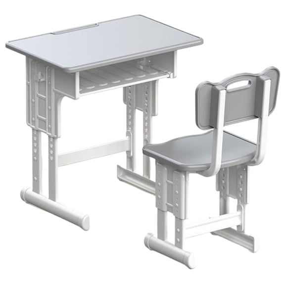 Toy Figure Model Realistic Desk and Chair School Supplies Set Dollhouses Pretend Girls Gift Decorations Pretend Playset