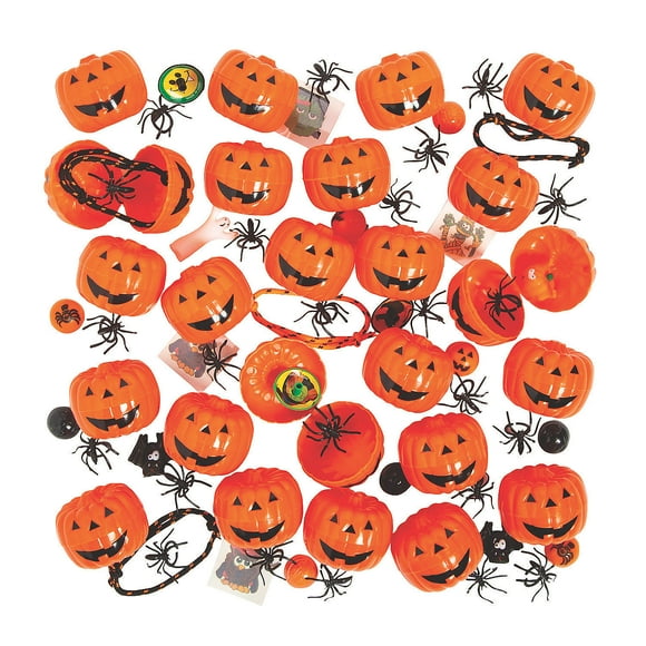 Toy-Filled Jack-O'-Lanterns (2Dz) - Party Supplies - 24 Pieces